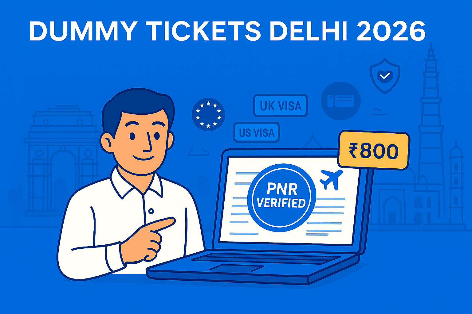 Dummy Ticket Services Delhi 2026 : Fast & Verified Booking Options